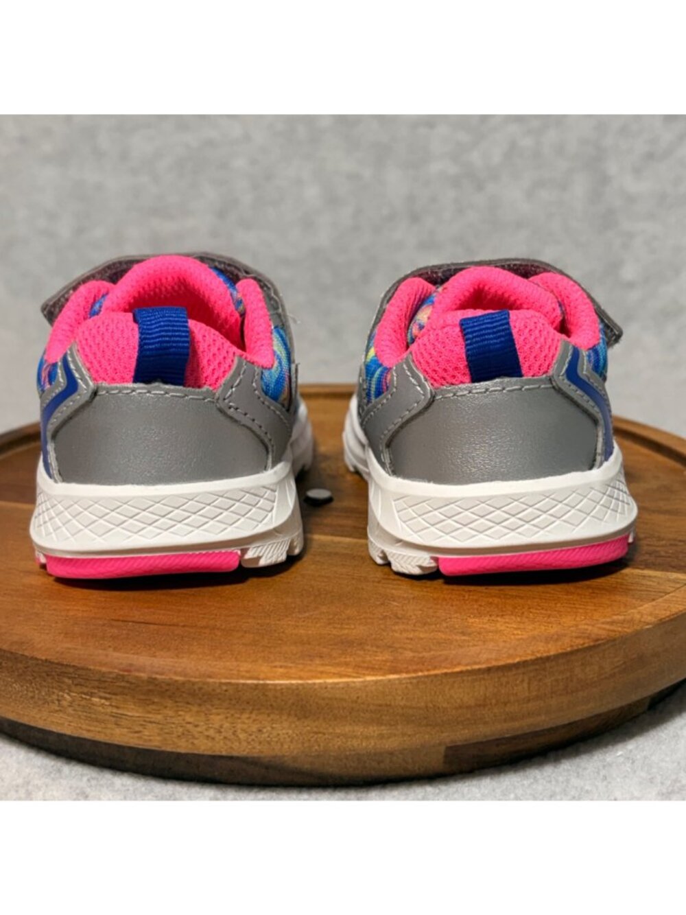 Saucony Kids Shoes Toddler Size 4M Multicolor Swirl Blue Pink Hook/Loop Closure - Picture 5 of 11
